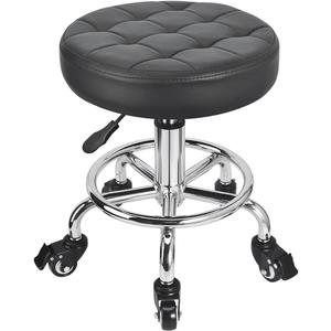 JOSTZHXIN Low Height Roller Stool Height Adjustable, Mechanic Stool Low Rolling Chair, Footstool Modern Roller Seat for Salon SPA Home Office Garage Shop (Style 3)