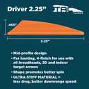 TAC Vanes Driver Hybrid Vanes, Vanes for Archery Bowhunting and Recreational Shooting (2.25", White)