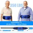 Rhino Valley Gait Belts for Seniors, 59" Gait Belt with 7 Handles, Anti-Slip Padded Gate Belts Medical for Elderly, Transfer Belt with Quick Release Buckle for Standing Aids&Support