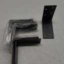 1.5x3x3 Inch Galvanized L Bracket, 8PCS 90 Degree Angle Bracket for Shelf, Iron Corner Brackets for Wood PostShelvesFurniture