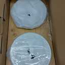 Ceramic Elevated Cat Bowls with 10 Tilted, Anti Vomiting & Whisker Friendly Food and Water Bowls with Bamboo Stand(Anti-Slip Feet), Raised Cat Food Bowls for Indoor Cats & Puppies, Dishwasher Safe (5" Bowls x2)