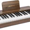 Kids Piano Keyboard, Digital Piano for Kids, Music Educational Instrument Toy, Wood Toy for 3+ Girls and Boys (Walnut, 37 Keys)