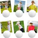 Leinuosen 24 Pcs Resin Golf Base Centerpieces Place Card Holder Golf Ball Shaped Table Number Holder Name Place Photo Stand for Office Menu Events Wedding Party