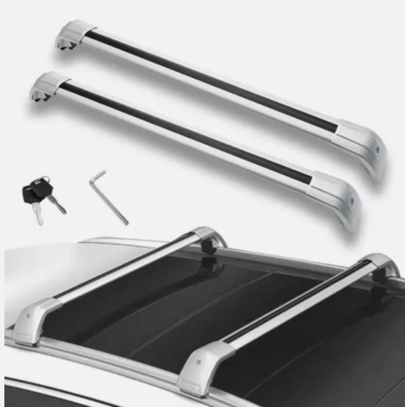 Crossbar Roof Rack Fits for Genesis GV80 JX1 2021-2024 Reducing Wind Noise Bars Cargo Luggage Carrier Rack Bars Aluminum Black