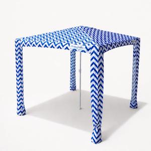 Sunday Shelter Beach Cabana Shade Canopy, UPF 50+ Beach Shade (Blue Waves, 6' x 6')