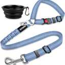 2 Piece Set Dog Seat Belt Retractable Dog Car Seatbelts Adjustable Pet Seat Belt for Vehicle Headrest Restraint Adjustable Heavy Duty & Elastic & Durable Car Harness for Dog
