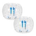 2PCS Human Hamster Ball, 5Ft Bumper Balls, Sumo Balls for Adults, Zorb Ball for Children, Inflatable Human Bubble for Battle Time, Bubble Soccer
