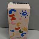 Thermo for Hot Food for Adults Kids | Wide Mouth, 18 oz Insulated Food Jar with Spoon, Leakproof Soup Thermo for School Office Travel, Thermal Steel Lunch Container Easy to Carry (Green) (18 Fluid Ounces, Mint Rrhombus)