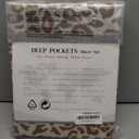 HENGWEI Satin Sheet Set Twin Size,3 Piece Sheet Set Breathable and Cooling,Silk Twin Sheet Set Deep Pocket,Wrinkle Free,Easy Care (A-sd-light Leopard)