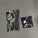 livho Oversized Eyewear Frame for Woman and Men - Rectangle Fashion Glasses for Computer, Chic Preppy Frame