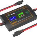 SOLPERK 10A 12V MPPT Solar Charge Controller with LCD Display, Intelligent Solar Panel Controller Portable Solar Panel Regulator for Gel AGM Lead-Acid Lithium LiFePO4 Battery
