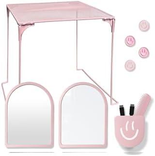 KEYDUACU 10 pcs - Locker Accessories, Locker Decorations Including Mirrors, whiteboards, Magnets and organizing Supplies. Ideal for Back-to-School Essentials and The Office (11 Pcs - Pink) : Office Products