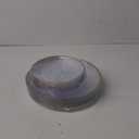Rubtlamp 30Pcs Clear Plastic Plates,Clear Disposable Plates With Gold Rim,Heavy-duty Gold Plates