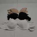 Fruit of the Loom Women's Smooth Cotton T-Shirt Bra Pack - Ultra-Soft, Flexible, and Invisible Under Tees 38DDD