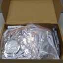 Bookshelf Accent Lighting, Under Cabinet LED Puck Lights, 110V Direct Electric Wired & Wall Plugged in, Wireless Remote Dimmable, 12-Way Octopus Junction Box, 12 Lights, Warm White