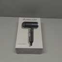 Hair Dryer with Comb | 1800W Blow Dryer with Diffuser for Curly Hair | Plasma Ionic Hairdryer for Frizz Control | Foldable & Portable Design for Travel | 6.5 ft ALCI Cord (Black)