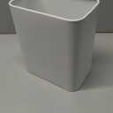 TIPGO Small Metal Trash Can, 2.1 Gallon Slim Trash Can for Bathroom, Wastebasket Garbage Bin for Bedroom, Office, Kitchen, Under Sink (Matte White)