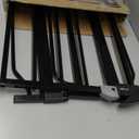 Regalo Safety 36" Extra Tall Baby Safety Gate for Doorways & Bottom of Stairs, Pressure Mount, for 6-24 Months, Toddlers & Pets, Tested & Safe for 30 Years, American Designed, American Owned (Black)