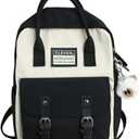 GGOOB Aesthetic Backpack Cute Kawaii Backpack for School Backpack Cute Aesthetic (black)
