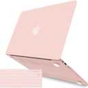 IBENZER Compatible with Old Version MacBook Air 13 Inch Case (2010-2017 Release). Models: A1466 / A1369, Plastic Hard Shell Case with Keyboard Cover for Mac Air 13, Sakura Pink, A13SKPK+1
