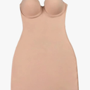 Women's Slimming Shapewear Slips Straight Tube Dress Body Tummy Control Shaper Skinny Under Dresses Underwire Cup Size M