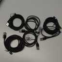 Terasako Magnetic Charging Cable 6-Pack [1ft/3ft/3ft/6ft/6ft/10ft], 3 in 1 Nylon Braided Magnetic Phone Charger, Compatible with Micro USB, Type C, iProduct and Most Devices