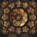 Livelynine 17.5x276 3D Black and Gold Wallpaper Peel and Stick Metal Tin Ceiling Tiles Decorative PVC Wall Panels Faux 3D Wallpaper for Living Room Bathroom Kitchen Adhesive Contact Paper Waterproof