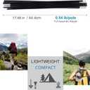 Aluminum Tent Poles Replacement, Fits Both Female and Male Ends, Lightweight Tent Pole Repair Kit, 7001 Aluminum Alloy T6 Heated