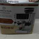 AIRMSEN Espresso Machines with Burr Grinder, 20 Bar, Milk Frother Steam Wand, Stainless Steel Coffee Maker for Home - Cappuccino Latte & Cold Brew Iced Coffee Maker & Americano