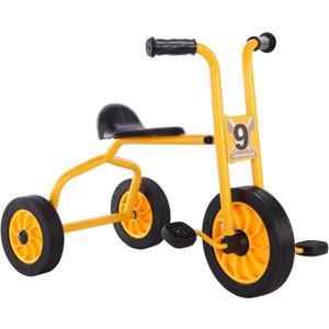 Kids Tricycle for Rider Age 2+, Big Wheel Kids Trike with Rubber Wheels, Preschool Daycare Kids Bike, Birthday Toys Gift for Boys and Girls (Yellow 1)