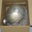 ELYONA 2 Pack Hammered Pendant Lights 12 Vintage Metal & Wood Dome Hanging Lamp Antique Gold Industrial Kitchen Pendant Light Fixtures for Island, Farmhouse, Dining Room, Sink, Hallway, Brushed Brass