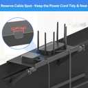 13 Inch Wide Platform TV Top Shelfs - Adjustable Cable Box Shelf for Wall Mounted TV Shelf for Cable Box, Streaming Devices, Router and Home Decor Easy to Install Monitor Top Shelves