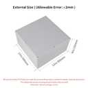12" x 12" x 6" ABS Plastic Dustproof Waterproof Box IP65 Junction Boxes Project Junction Conduit Box for Electrical Outdoor Enclosure