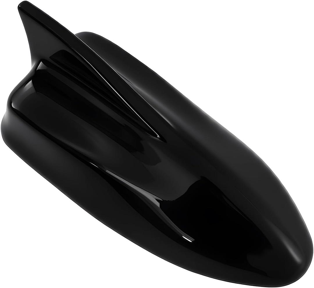Shark Fin Antenna Cover,Car Roof Antenna Caps Compatible with Hyundai Kona 2018 2019 2020 2021 2022 2023,96210-J9300,Roof Topper Cover Replacement,Glossy Black,1PC,Without Chip