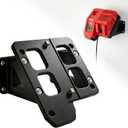 Wall Mount for Milwaukee Charger Mount, for Milwaukee M12 & M18 Chargers, Secure for Milwaukee Charger Wall Mount to Wall & Pegboard & Tool Cart, Saving Space and Keeping Your Tools Tidy (Black)
