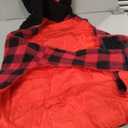 Kuoser Dog Winter Coat, Reversible Waterproof Dog Jacket with Leash Hole, Warm Dogs Fleece Vest Adjustable Doggy Cold Weather Clothes Plaid Christmas Outfit Pet Apparel for Extra Large Dogs, Red 3XL (XXX-Large (Chest Girth: 35.4-43.3'' ))