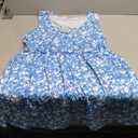WIHOLL Women's Summer Dress 2025 A-Line Sleeveless Casual Sundress with Pockets Floral/Solid (Medium)