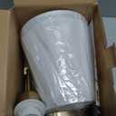 Wall Sconces Sets of 2, Retro Industrial Wall Lamps, Bathroom Vanity Sconces Wall Lighting with White Fabric Shade, Suitable for Bedroom Living Room Corridor Kitchen (Gold1)