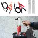 4Pcs Fuel Injector Cleaner Kit, Universal Fuel Injector Flush Cleaner Adapter DIY Cleaning Tool Kit with Test Lead, for Car Fuel Injector Tester Fuel Pump Pressure Test