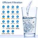 AQUA CREST GXRLQR Under Sink Water Filter, NSF/ANSI 401 Certified, Replacement for GE SmartWater Twist and Lock In-Line GXRLQR Water Filter, Reduces PFAS, PFOA/PFOS, 3 Pack
