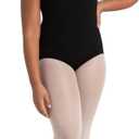 Capezio girls High-neck Tank Leotard - Girls (X-Large, Black)