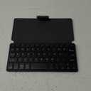 CACOE Wireless Keyboard with Stand, Mini Keyboard for Cell Phone, Ultra-Slim Portable, Foldable, Dual-Channel QWERTY with Stand Holder for Smartphone and More iOS Android Windows, Black