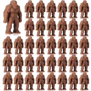 Chunful 36 Pcs Mini Bigfoot Figurines Gifts Little Sasquatch Bulk Miniature Bigfoot for Party Favors Sasquatch Fans Valentine Birthday Gifts for Men Women Home Bookcase Living Room Scenes Decor