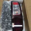 Dark Red Tail Lights With Halogen Bulbs Compatible With 2005-2021 Nissan Frontier, 2009-2012 Suzuki Equator Rear Light Brake Lamps Smoke Lens NI2800170 26555-EA825