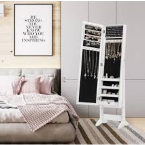 Mondawe White Jewelry Armoire MO-HW66419WH