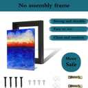 16x20 Canvas Floater Frame for 0.9"Deep Art Painting (16x20,Black)