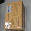 Electric Fireplace Logs Inserts Heater with Infrared Remote Controller 5 Flame Brightness 24 H Timer Overheating Protection for Home and Office Decor Black