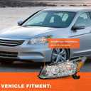 for 2008-2012 Honda Accord Headlights Assembly Pair