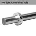 (Pack of 4) Shaft Collar Bore 25mm, Aluminum Alloy One Piece Shaft Collar Clamp Style, 45mm OD, 12mm Thickness, with M5 Set Screws