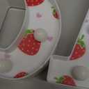 Strawberry Baby Shower Decorations for Girl,A Berry Sweet Baby Is On The Way Decor,Its A Girl Strawberry Themed Paryt Decorations,Light Up Sign for Centerpieces Table Gender Reveal Decoration
